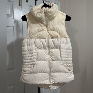 Lululemon Athletica Cream Puffer Vest